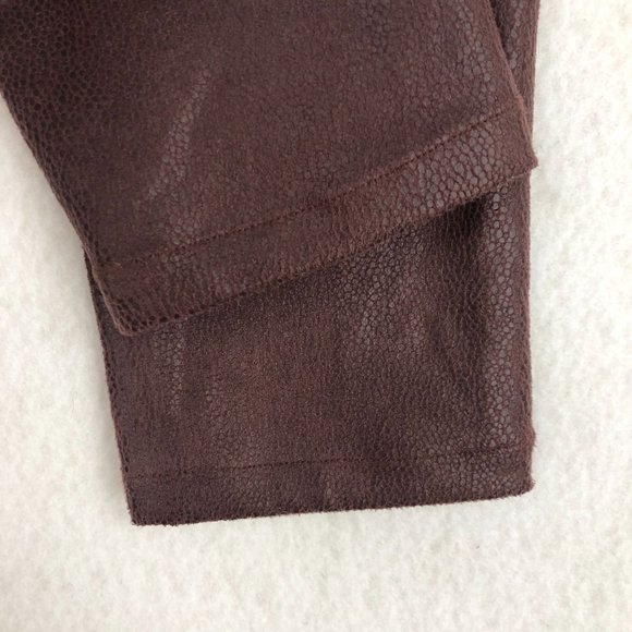 7FAMK Dark Purple Textured Skinny Pants Sz 24 - Picture 3 of 10